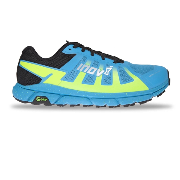 Womens Inov-8 TERRAULTRA G 270 Trail Running Shoes - Blue / Yellow