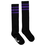 Sourpuss Pumpkin Knee Socks (Black/Purple)