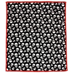 SOURPUSS Lust For Skulls Blanket [Black/White/Red]
