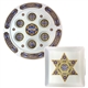 Ceramic Star Seder Plate & Matzah Plate