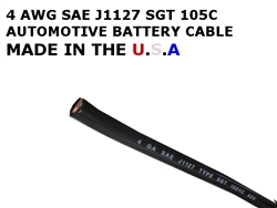 SGT 4 AWG BATTERY CABLE BLACK