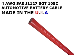 SGT 4 AWG BATTERY CABLE RED