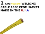 2 AWG YELLOW WELDING CABLE