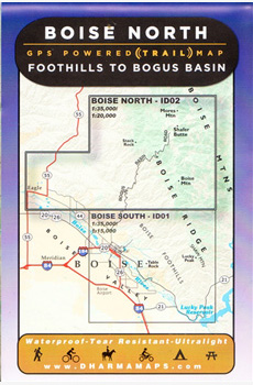 Boise Map; Foothill to Bogus Basin