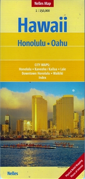 Earlier edition (2014) of  Honolulu Oahu Nelles Map