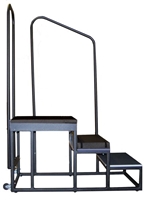 Three Step Weight Bearing Platform with Reinforced Plastic Steps