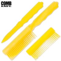 Comb Knife Hidden ABS Plastic: Yellow