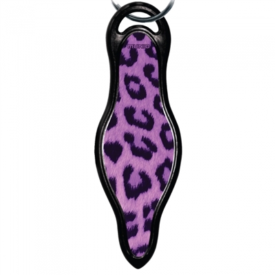 Self Defense Keychain  by Munio: Purple Leopard