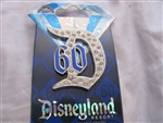 Disney Trading Pin 109191 DLR - Diamond Celebration Event - 60th - Jeweled D Pin