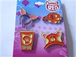Disney Trading Pin  159093   Turning Red - Panda Merchandise - Set