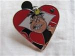 Disney Trading Pins 95132: DLR - 2013 Hidden Mickey Series - Alice in Wonderland Card Suits - Queen of Hearts Heart