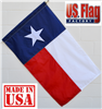 3' X 5' Texas Flag - Nylon - Pole Hem