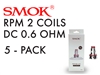 Smok RPM 2 0.6oHm DC Coils 5 Pack