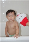 Child's First Wash Cloth Santa