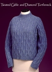 Twisted Cable and Diamond Turtleneck