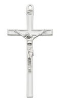 5" White Enamel Crucifix