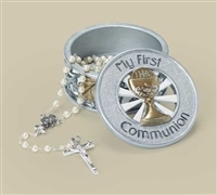 First Communion  Rosary Keepsake Box