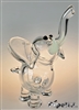 Flame Princess Glass Mini Clear Elephant w/ Tusks