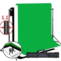 NEW Photo Studio 9'x10' Backdrop Support Stand Kit & 10"x12' muslin backdrops