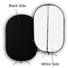 5'x7' Collapsible Flex-out Black/White Twist Background with stand