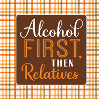 Alcohol First Cocktail Napkin