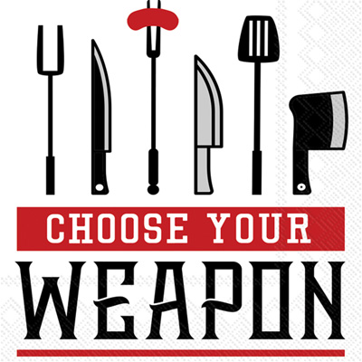 Choose Your Weapon Cocktail Napkin