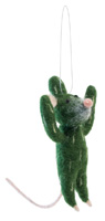 Carly the Cactus Mouse Ornament