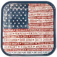 One Flag One Nation Dessert Plate (7 inches)