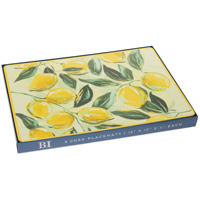 Painterly Lemons Cork Placemats (set of 4)