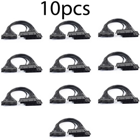10 Pack 24Pin Dual PSU adapter cable