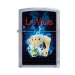 Zippo Lighter - Vegas 4 Aces Street Chrome - 853229