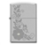 Zippo Lighter - Flower Swarovski Crystal Satin Chrome - 853435