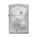 Zippo Lighter - Las Vegas Aces High Polish Chrome - 853912