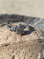 Twisted Sea Turtle Toe Ring