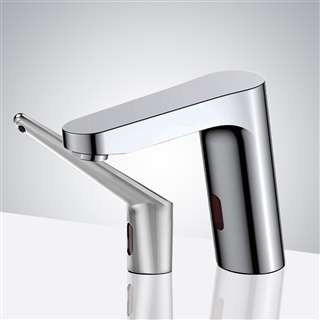 BathsSelect Bavaria Motion Chrome Sensor Faucet & Automatic Soap Dispenser for Restrooms
