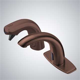 Lano Oil Rubbed Bronze Commercial Automatic Sensor Faucet with Matching Soap Dispenser