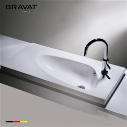 Bravat Luxury Ceramic Scalene Triangle Sink