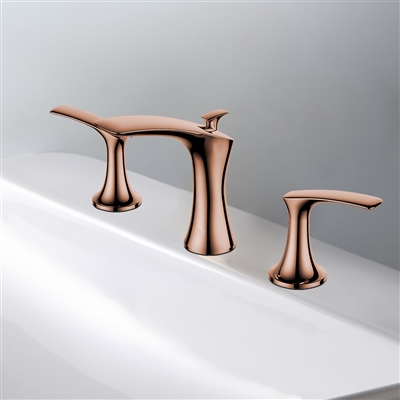 Lumina Solid Brass Luxurious 8 Inch Widespread Bathroom Faucet