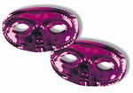 Purple Metallic Half Mask (Sold Individually)
