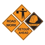 Construction Sign Cutouts (4/pkg)