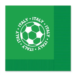 Italy Soccer Luncheon Napkins (16/Pkg)