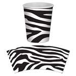 Zebra Print Hot/Cold Cups (8/pkg)