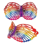 These Rainbow Butterfly Glasses are the ideal item to wear for Mardi Gras this year. Whether you're in a classroom, your home or downtown Baton Rouge, these glasses would make an excellent addition to your already colorful and festive outfit. One per pack