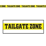 Tailgate Zone Party Tape, 3"x20'  (1/Pkg), All-Weather Poly Material