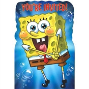 Spongebob Invitations (8/pkg)