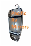 714419 Velvac White Triple Glass Mirror Head - Driver Side Inverted