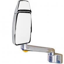 714685 Velvac RV Mirror - Driver Side, Chrome, Full Flat Head, Both Glass Heated Remote Controlled