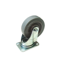 Wheel with swivel caster. Non-marking