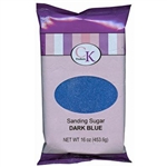 Dark Blue Sanding Sugar - 16 Ounce Bag
