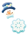 Snowman & Snowflake Minis Mold